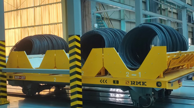 Cărucior automat de transfer feroviar remarcabil - coș de transport RGV