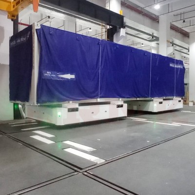 Transport de containere 40 tone coș de transfer de șină legate cu două mașini