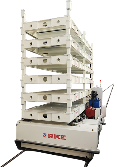 Cărucior automat de transfer feroviar